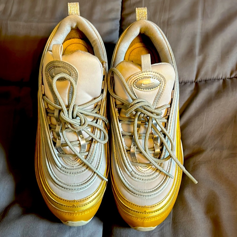Nike Air Max 97 gold and silver Women’s size 8.5